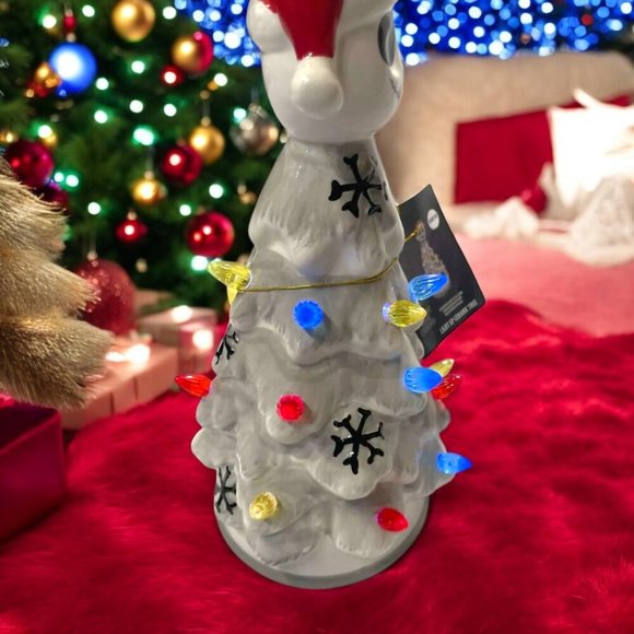 Nightmare Before Christmas Jack Skellington Light Up Ceramic Tree Disney NEW - Picture 4 of 8